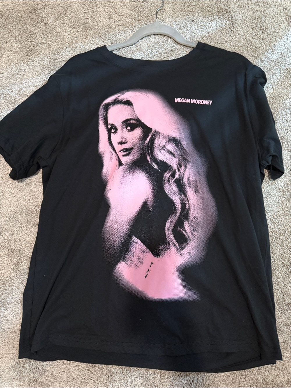 LG Black Tee with White Script Logo